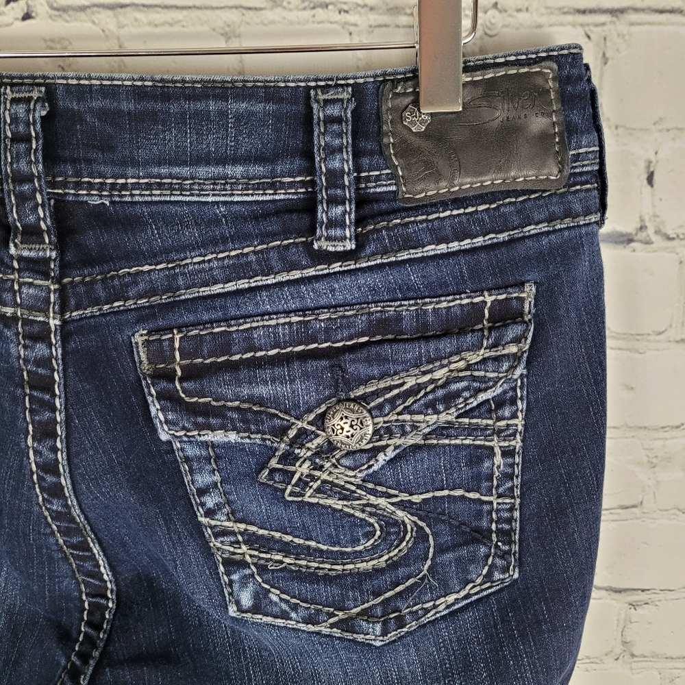 SILVER | Suki Surplus bootcut flap pocket jeans